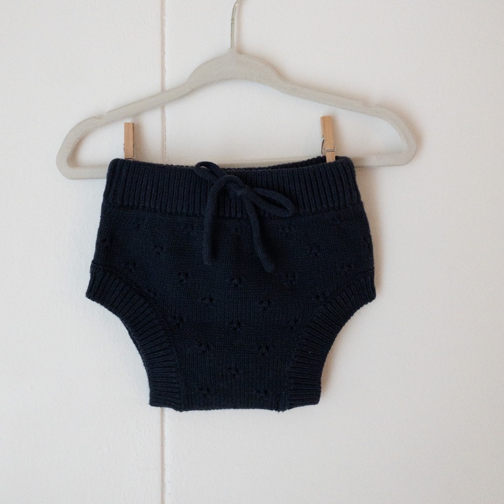 NWT Jamie Kay Pointelle Bloomer - Midnight, 3-6m